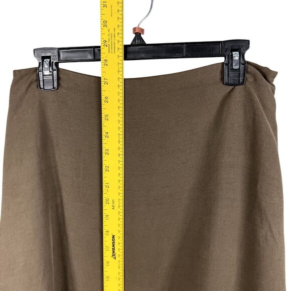 Peck & Peck Women 8 Silk Linen High Rise Midi Skirt Embroidered Capsule Wardrobe - Picture 11 of 13